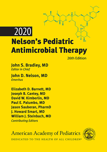 Book cover for Nelson's Pediatric Antimicrobial Therapy 2020 (26th Edition)