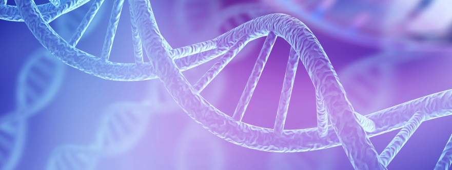 Artistic rendition of DNA genetic material