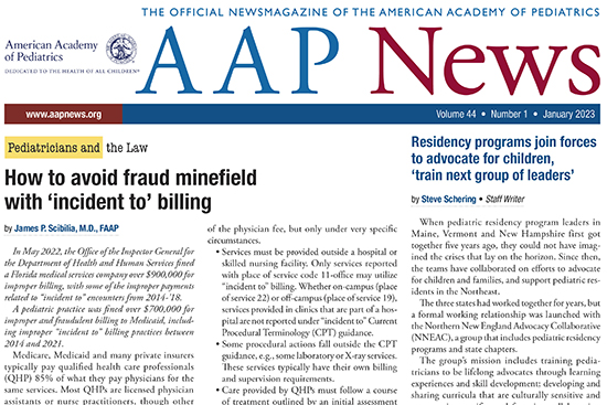 AAP News January 2023 issue cover