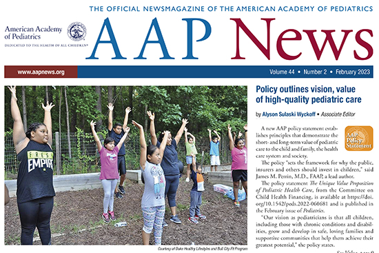 AAP News February 2023 issue cover