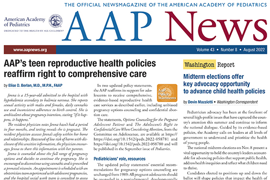 AAP News August 2022 issue cover