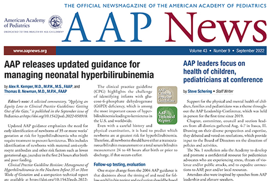 AAP News September 2022 issue cover
