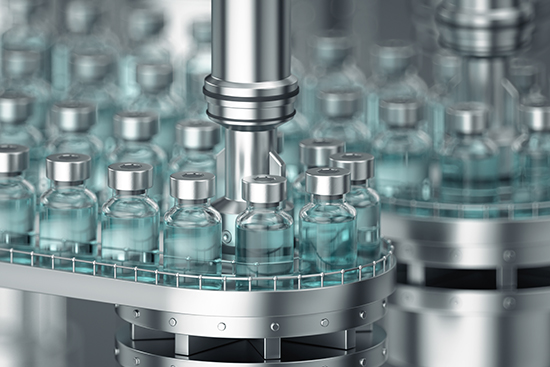 生产中的样品瓶