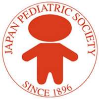 a red and white logo