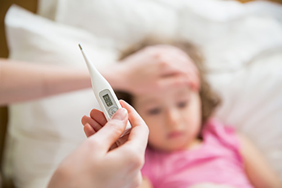 Child with fever