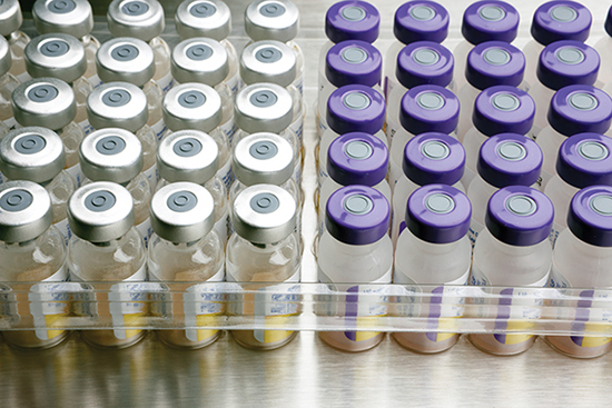 Vaccine vials.