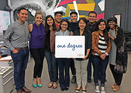 Rhea Boyd, M.D., FAAP (far right), AAP volunteer research assistants and the One Degree team are working on a pilot project using technology to connect low-income patients and families to community services.
