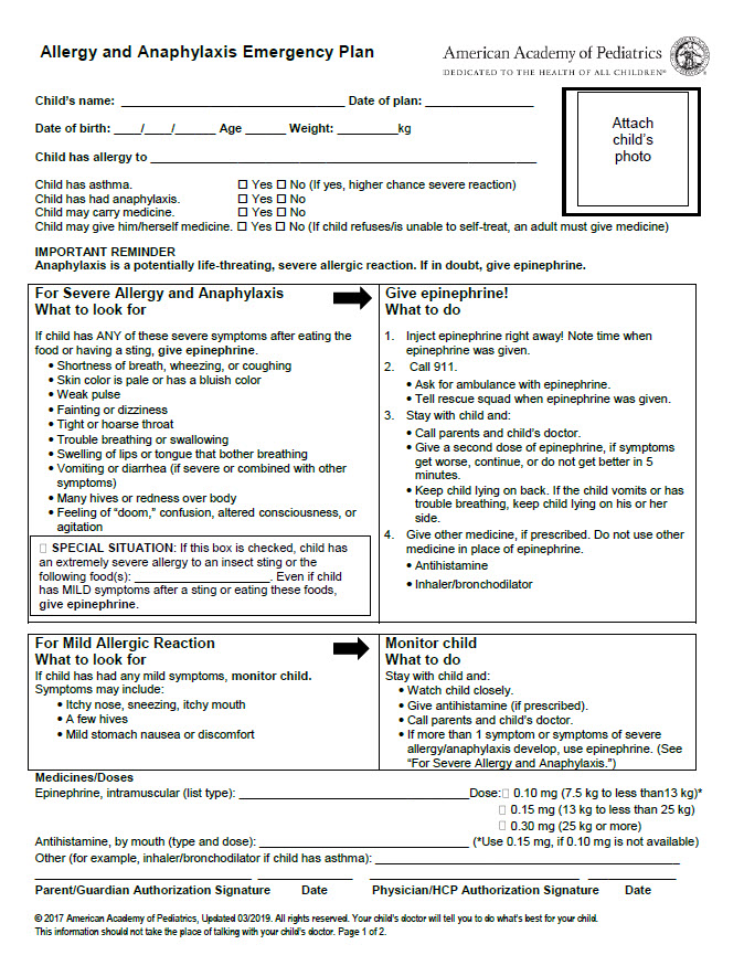 AAP Allergy And Anaphylaxis Emergency Plan Pediatric Care Online aap-allergy-and-anaphylaxis-emergency-plan-pediatric-care-online