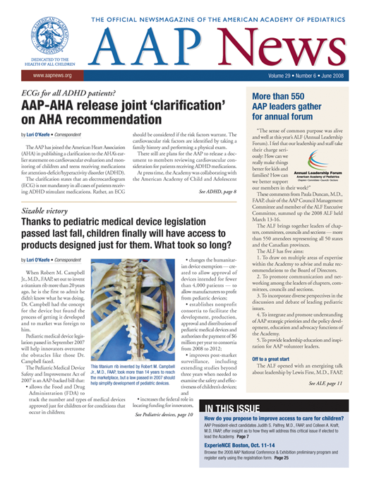 AAP News Cover Image for Volume 29, Issue 6