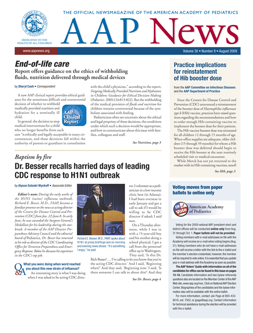 AAP News Cover Image for Volume 30, Issue 8