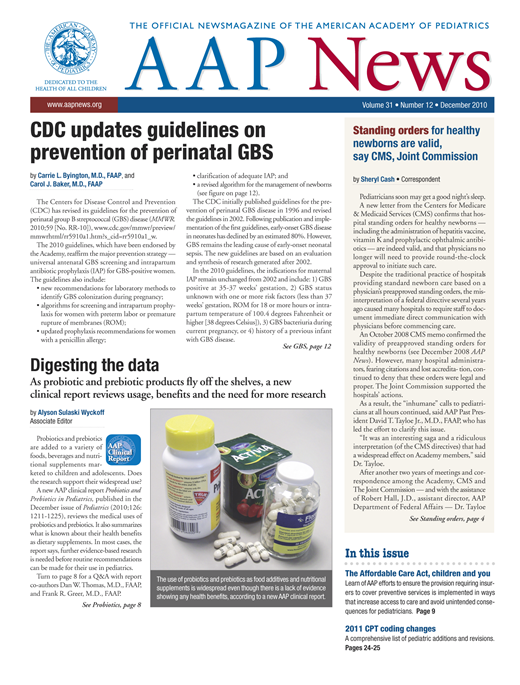 AAP News Cover Image for Volume 31, Issue 12