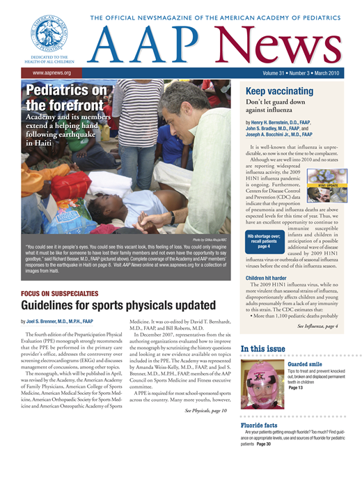 AAP News Cover Image for Volume 31, Issue 3