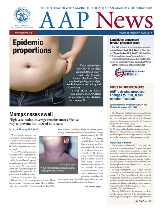 AAP News Cover Image for Volume 31, Issue 4