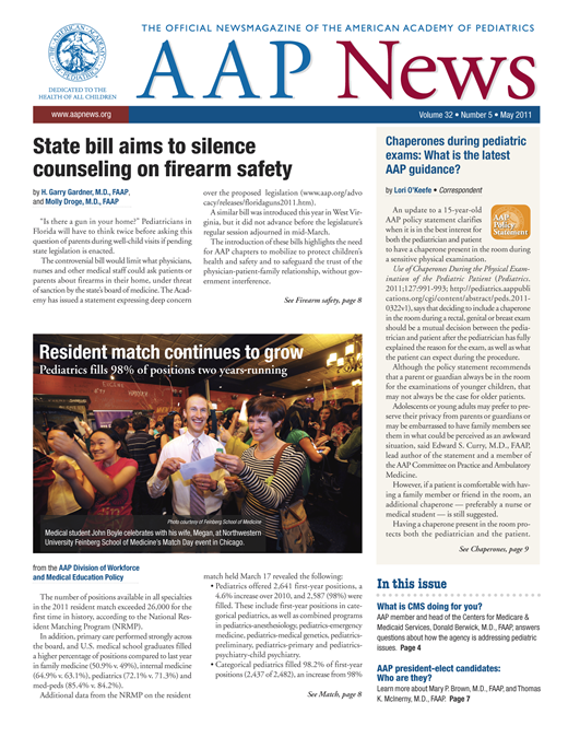 AAP News Cover Image for Volume 32, Issue 5