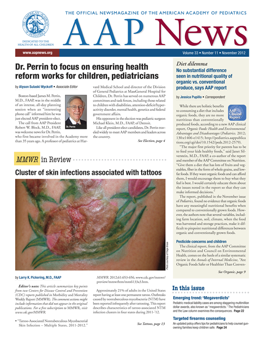 AAP News Cover Image for Volume 33, Issue 11