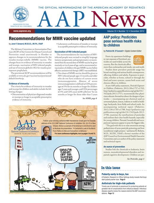 AAP News Cover Image for Volume 33, Issue 12