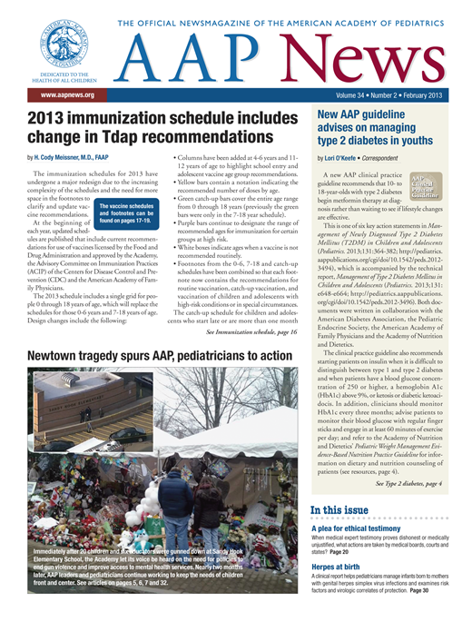 AAP News Cover Image for Volume 34, Issue 2