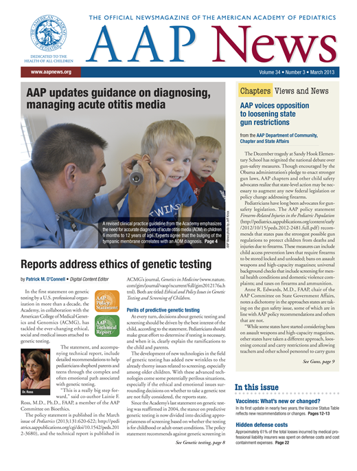 AAP News Cover Image for Volume 34, Issue 3