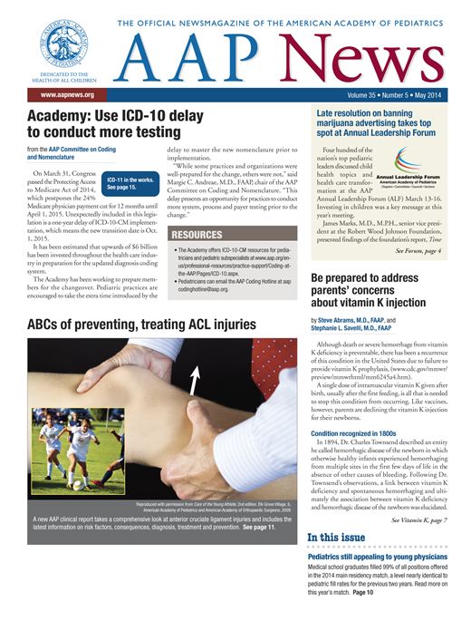 AAP News Cover Image for Volume 35, Issue 5