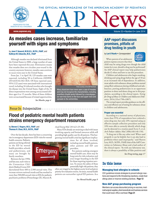 AAP News Cover Image for Volume 35, Issue 6