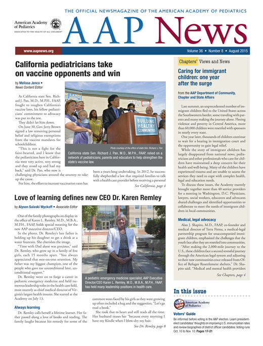 This month in Pediatrics | AAP News | American Academy of Pediatrics
