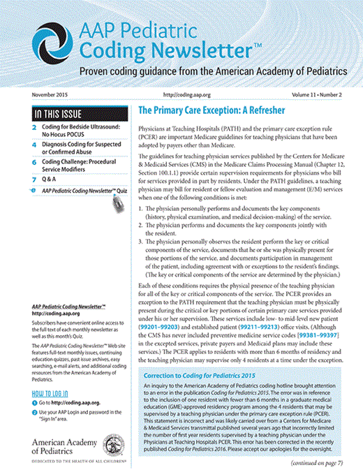 Coding for Bedside Ultrasound: No Hocus POCUS | AAP Pediatric Coding ...