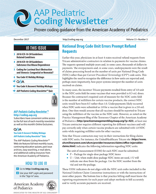 Coding for Lacrimal Duct Obstruction and Stenosis: Congenital or ...