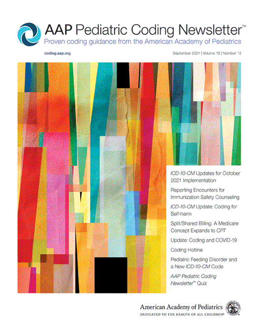 AAP Pediatric Coding Newsletter Cover Image for Volume 16, Issue 12