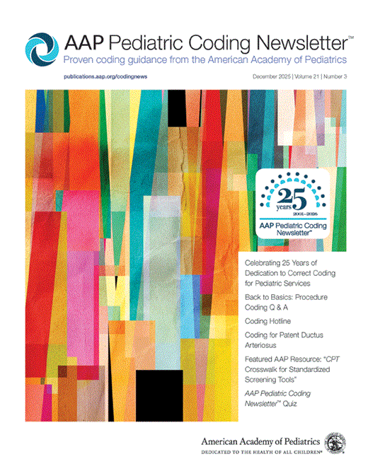 Featured AAP Resource: “CPT Crosswalk for Standardized Screening Tools ...