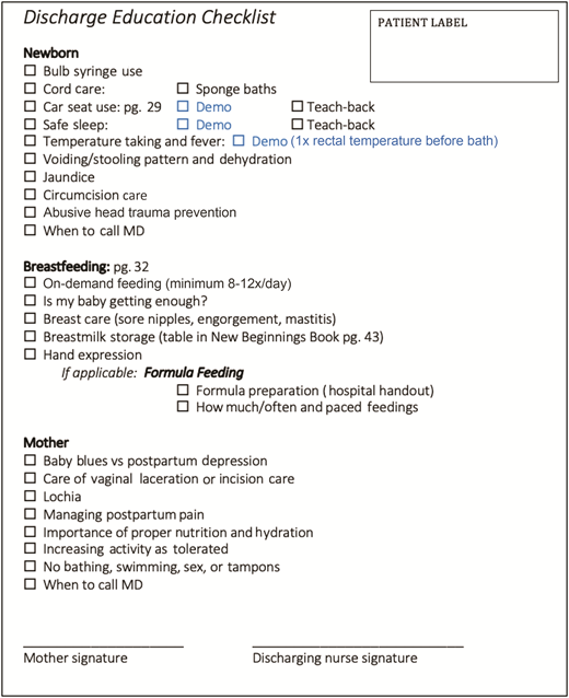 Improving Guidance and Maternal Knowledge Retention After Well-Newborn ...