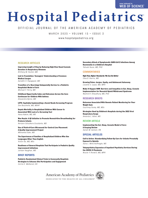 Implementing the Eat, Sleep, Console Model of Care: A Scoping Review ...