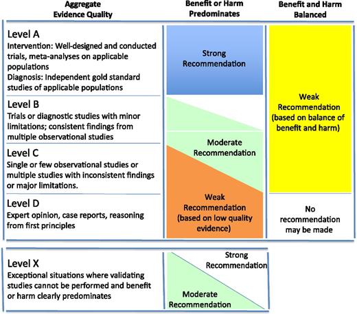 FIGURE 1. AAP grading matrix.