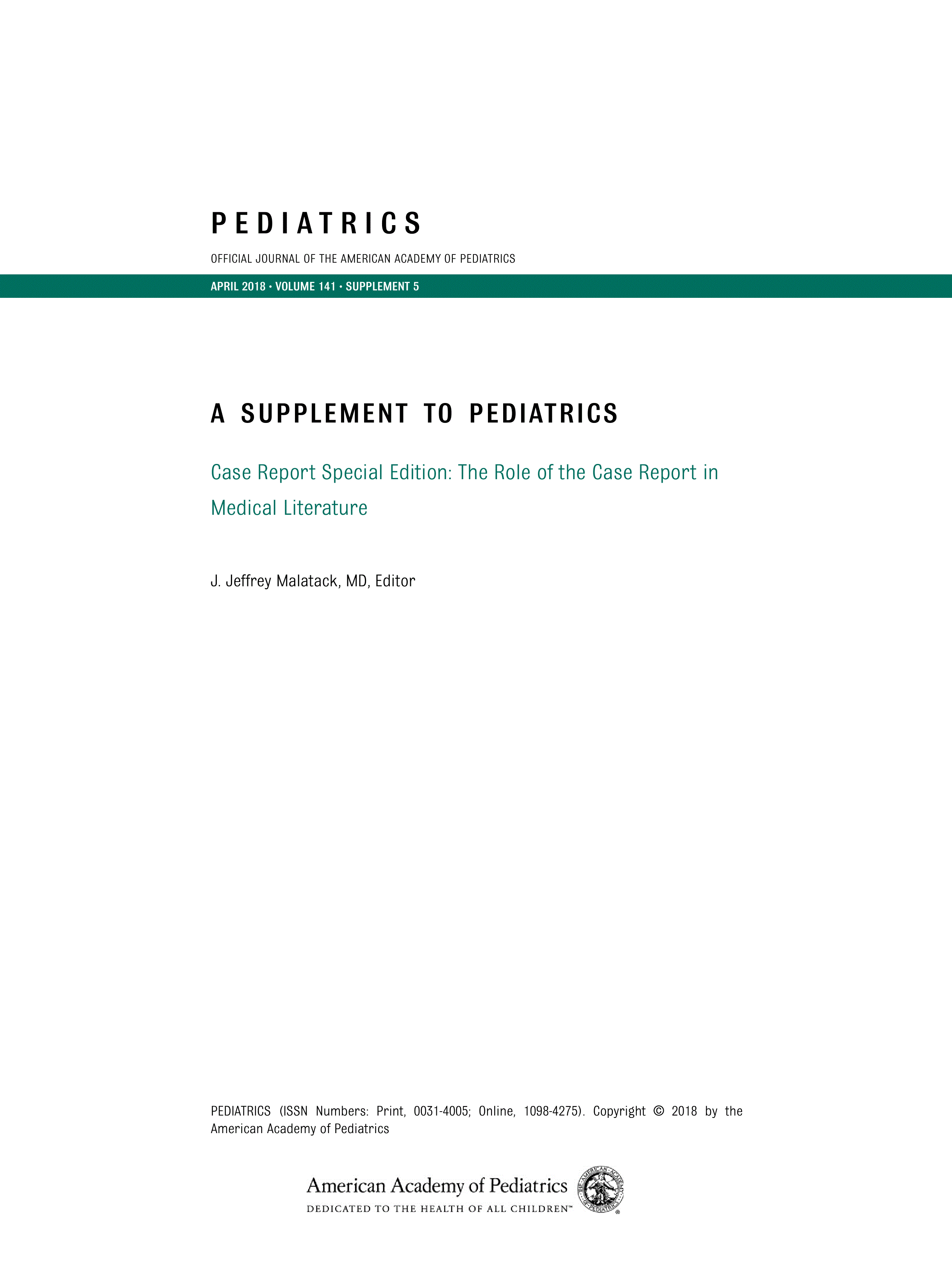 Title Page | Pediatrics | American Academy of Pediatrics