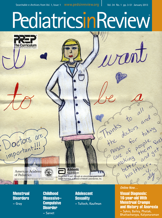 Pediatrics In Review Cover Image for Volume 34, Issue 1